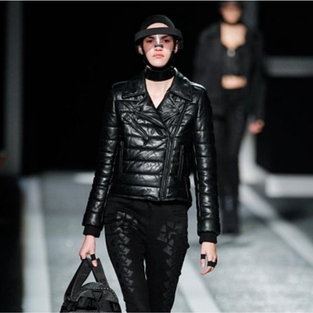 Like new Alexander Wang X H&M genuine leather jacket